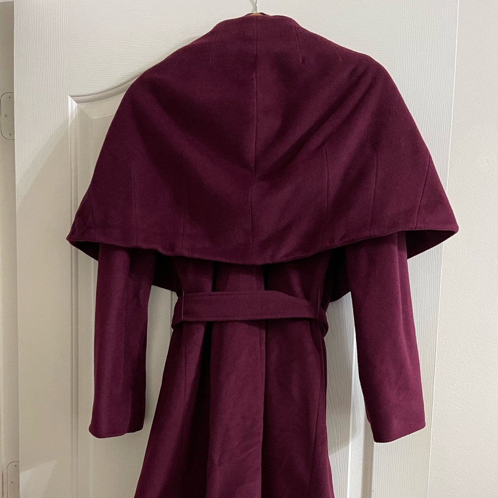 Elie Tahari Wool Wrap Coat - Picture 8 of 10